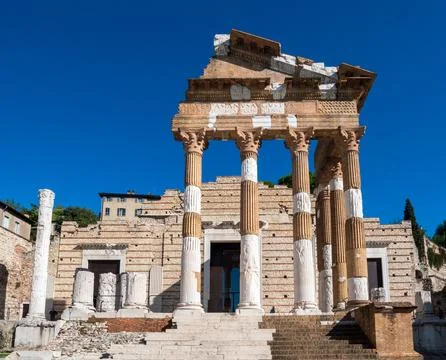 Roman Temple Foto stock