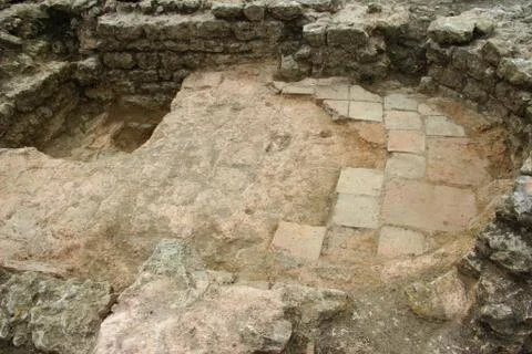 Roman villa cold range Stock Photos