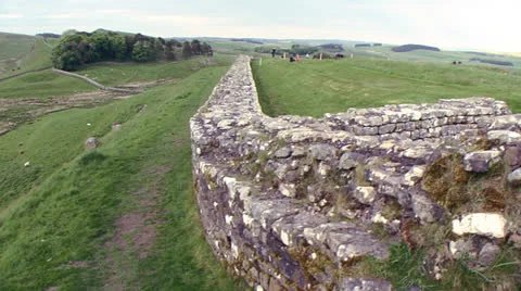Roman Wall 1 Stock Footage 23209116