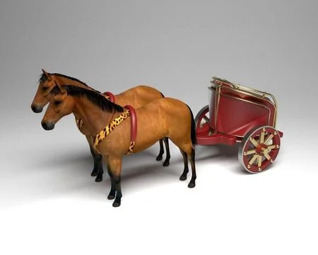 Roman War Chariot 3D Model