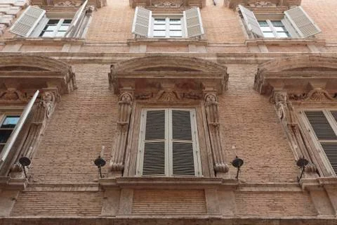 Roman windows Stock Photos