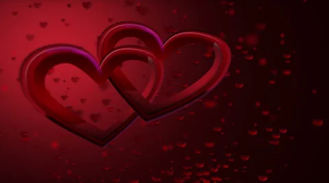 Romance background. Two Hearts. Stock-Footage 33867639