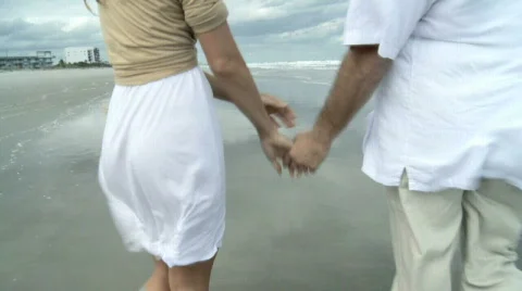 Romance on the Beach Stock Footage 554419