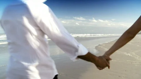 Romance on the Beach Stock Footage 555217