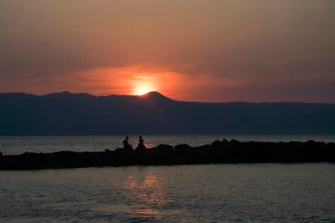 Romance at the Beach Foto stock