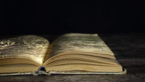 Romance in the book. The book is in the water. The e-book. The Magic Book. Stock Footage 94232095