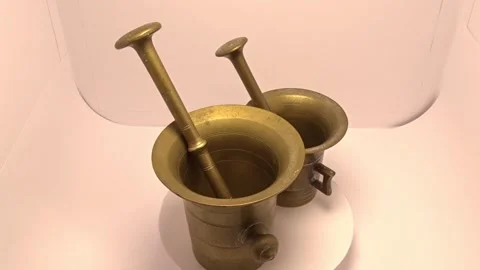 Romance of Brass Mortars Stock Footage 337032689
