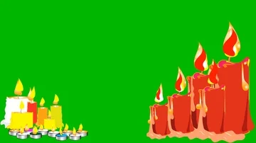 Romance candles. Camera zoom in Stock Footage 85893768