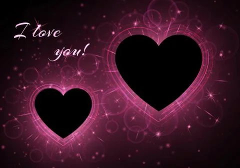 Romance frame background Stock Illustration