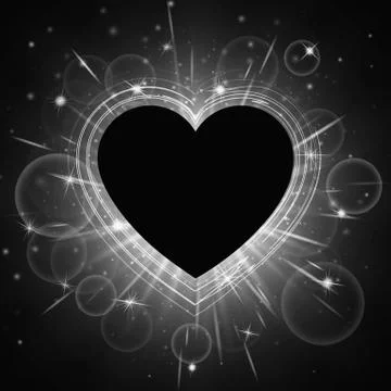 Romance frame concept Stock Illustration