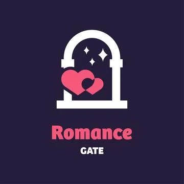 Romance Gate Logo Stock Illustration