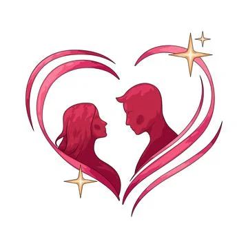Romance illustration Ilustração Stock