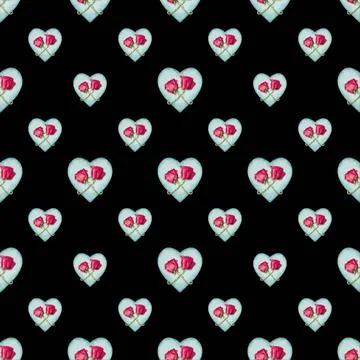 Romance Motif Seamless Pattern Background Love motif seamless pattern desi... Stock Photos