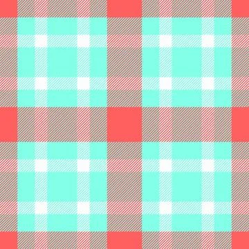 Romance pattern tartan textile, decor plaid fabric vector. Countryside seam.. Stock Illustration