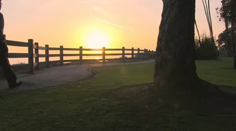 Romance at sunset (1080p) Video stock 10899108