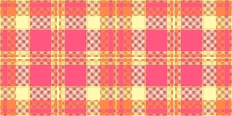 Romance vector textile plaid, summer fabric seamless pattern. Carpet tartan.. Stock Illustration