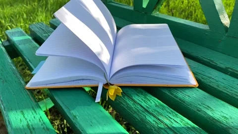 Romance. yellow ranunculus flower on a blank notepad page Stock Footage 192511119
