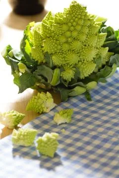 Romanesco broccoli or cauliflower Stock Photos