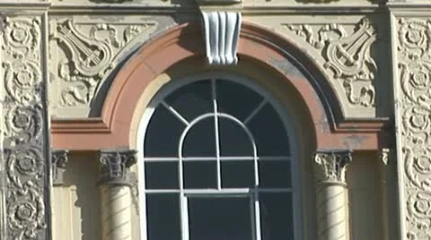 Romanesque facade Stock Footage 22409046