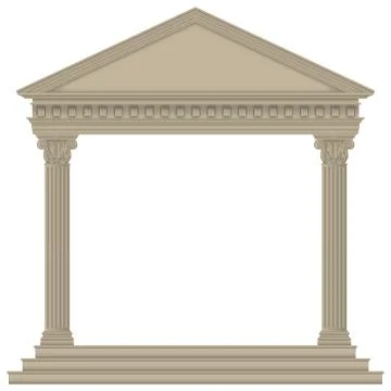 Roman/greek temple Stock Illustration
