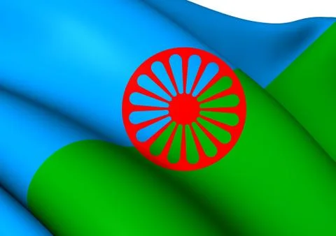 Romani people flag Stock Illustration