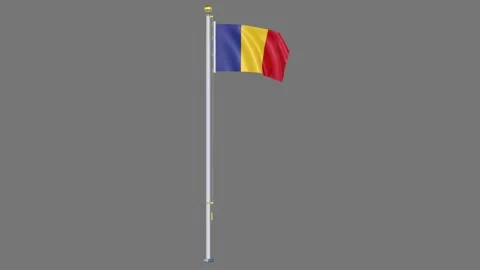 Romania Animated flag Video stock 329105831