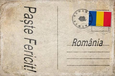 Romania Easter Celebration Background Stock Illustration