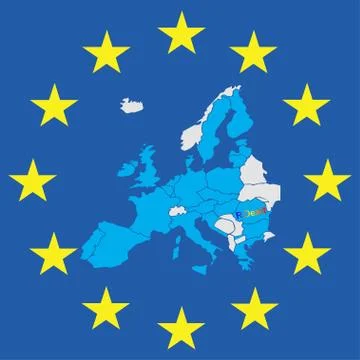 Romania EU exit Stock Illustration