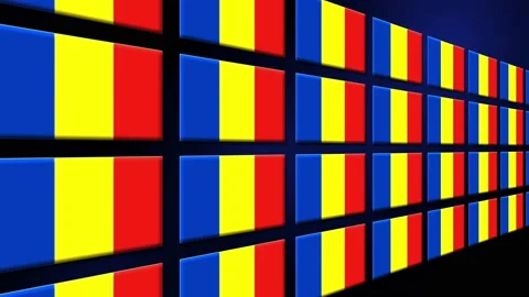 Romania Flag Animated Background 3d Anim... | Stock Video | Pond5