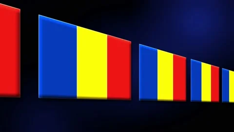 Romania Flag Animated Background 3d Anim... | Stock Video | Pond5