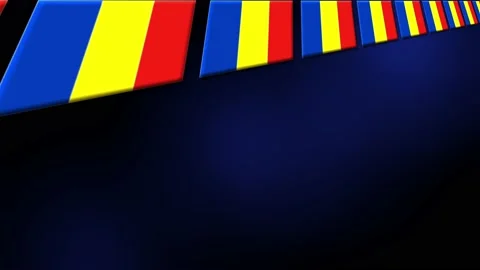 Romania Flag Animated Background 3d Anim... | Stock Video | Pond5