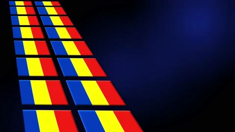 Romania Flag Animated Background 3d Anim... | Stock Video | Pond5