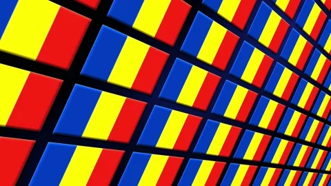 Romania Flag Animated Background 3d Anim... | Stock Video | Pond5