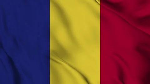 Romania flag animation for background in 4k. Happy independence day Stock Footage 250368914