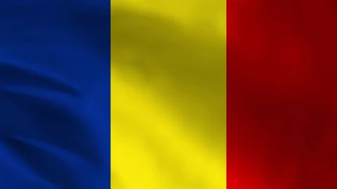 Romania flag animation Stock Footage 245552593