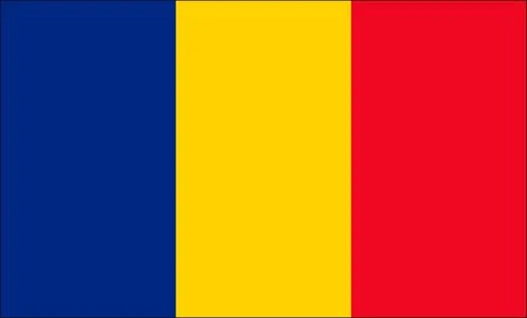 Romania Flag Design Stock Illustration