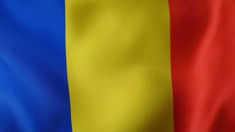 Romania Flag Flapping Stock Footage 118966855