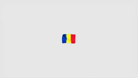 Romania flag fluttering in the wind Stock Footage 310221332