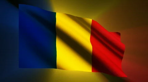 Romania Flag Stock Footage 874019