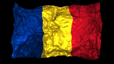 Romania flag Stock Footage 110827735