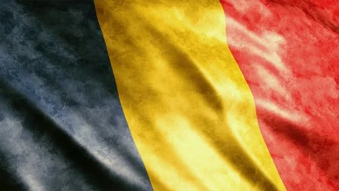 Romania Flag Grunge Stock Footage 249037699