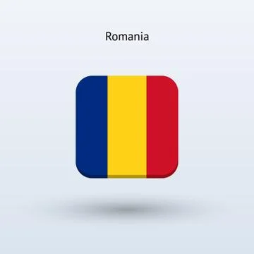 Romania flag icon Stock-Illustration