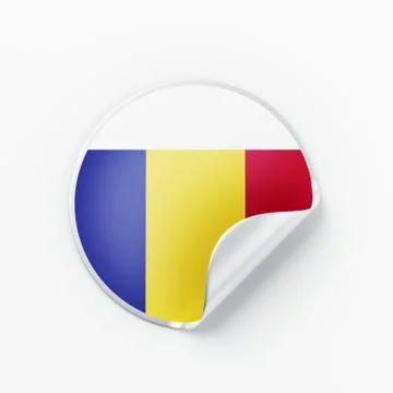 Romania Flag Icon Stock Illustration