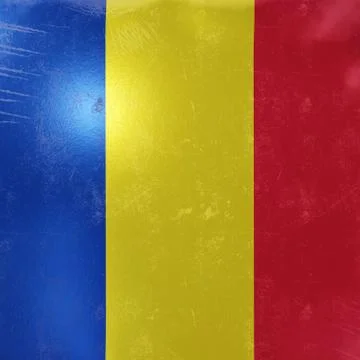 Romania flag icon Stock Illustration