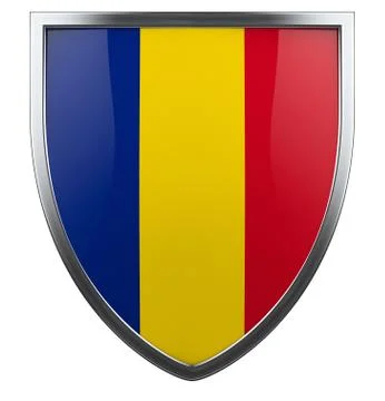 Romania flag Stock Illustration