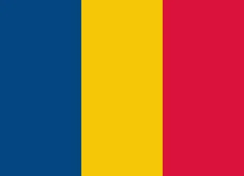 Romania flag Stock Illustration