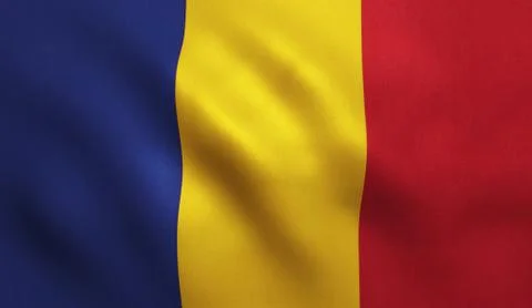 Romania Flag Stock Illustration