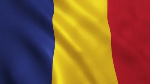 Romania Flag Stock Illustration