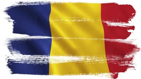 Romania Flag Stock Illustration