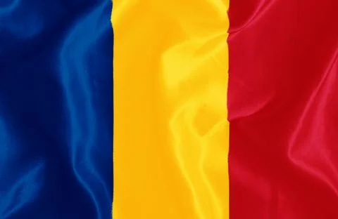 Romania flag Stock Photos